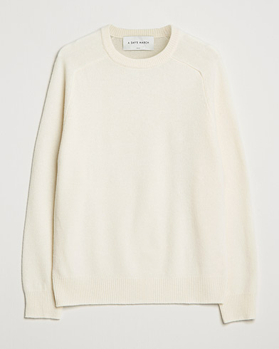 Herr | Avdelningar | A Day's March | Brodick Lambswool Sweater Off White