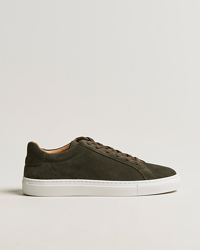 Herr | A Day's March | A Day's March | Suede Marching Sneaker Dark Olive
