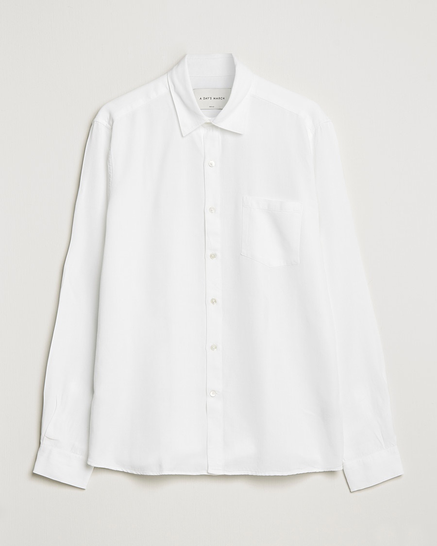 A Day's March Daintree Lyocell Shirt White – Vit