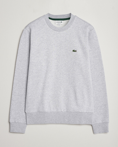 Herr | Grå Sweatshirts | Lacoste | Crew Neck Sweatshirt Silver Chine