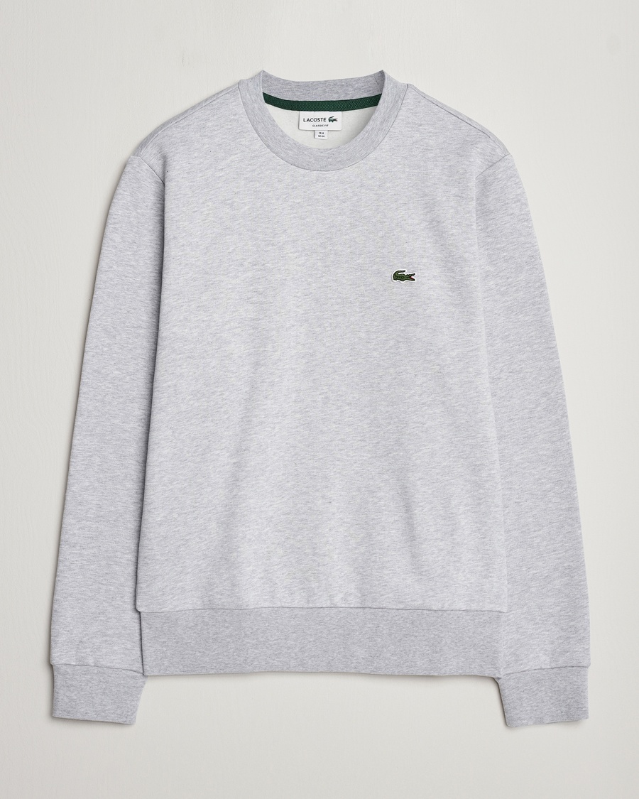 Lacoste Crew Neck Sweatshirt Silver Chine – Grå