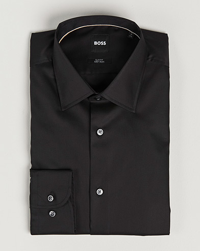 Herr | Businesskjortor | BOSS BLACK | Hank Slim Fit Shirt Black