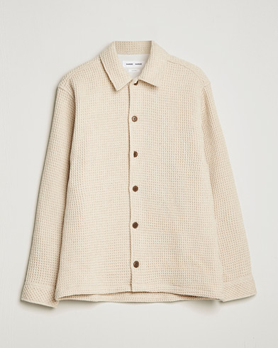 Herr | Skjortjackor | Samsøe & Samsøe | Castor Recycled Wool Overshirt Natural