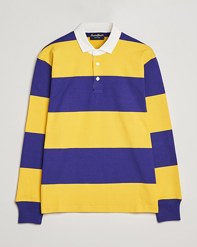 Herr | Exklusivt Care of Carl | Rowing Blazers | Horizontal Stripe Rugby Gold/Purple