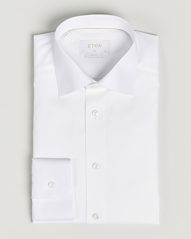 Herr | Businesskjortor | Eton | Giza 45 Cotton Shirt White