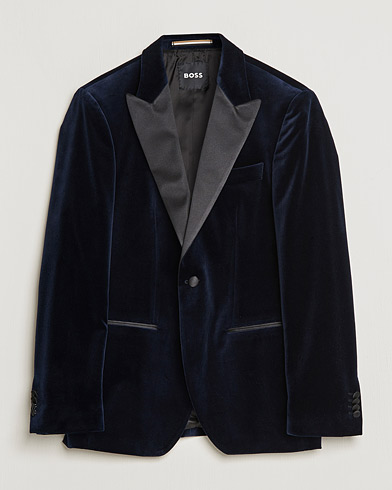 Herr |  | BOSS | Hutson Velvet Tuxudo Jacket Dark Blue
