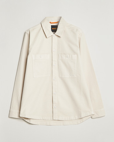 Herr | Skjortjackor | BOSS Casual | Locky Pocket Overshirt Open White