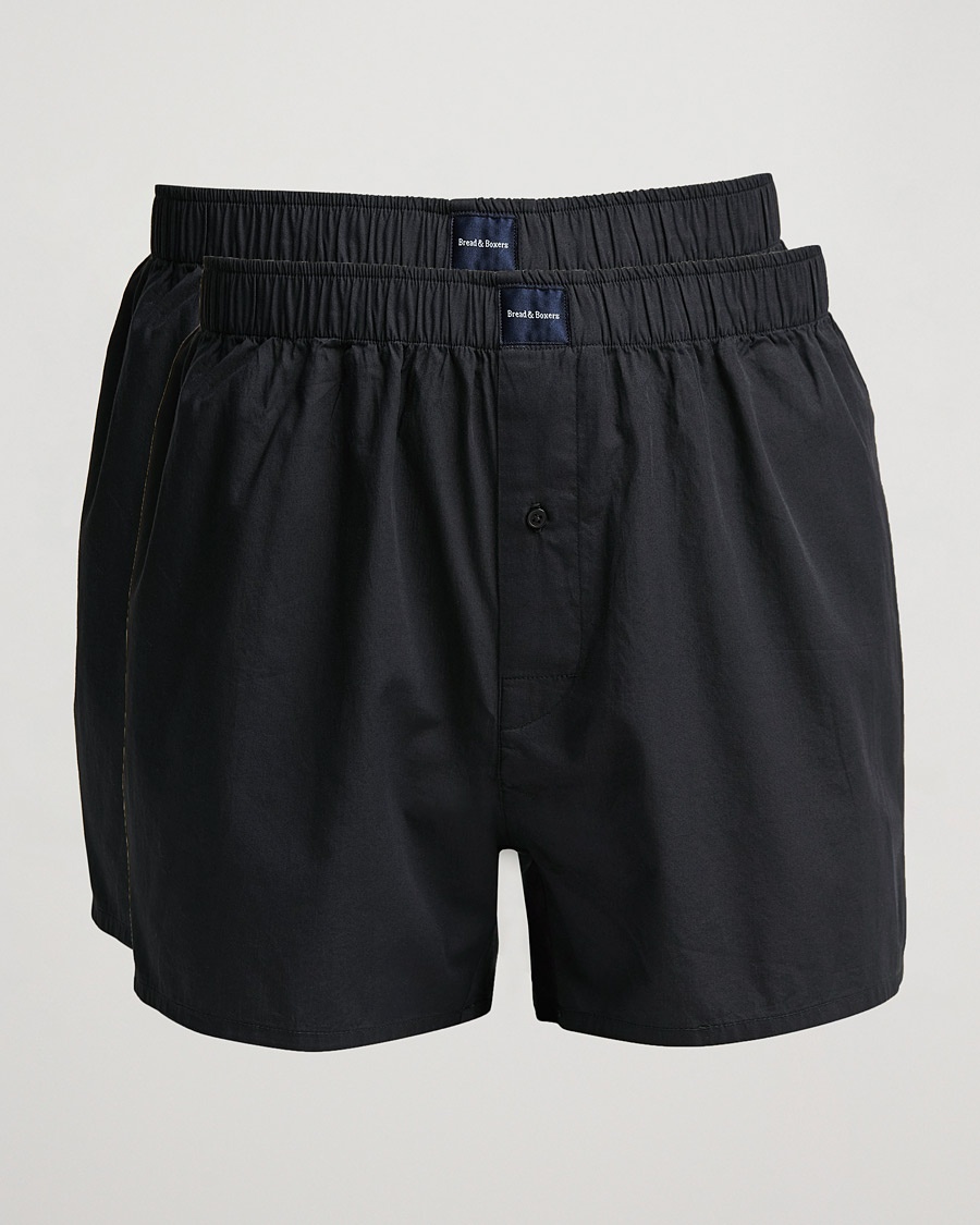 Bread & Boxers 2-Pack Boxer Shorts Dark Navy – Blå