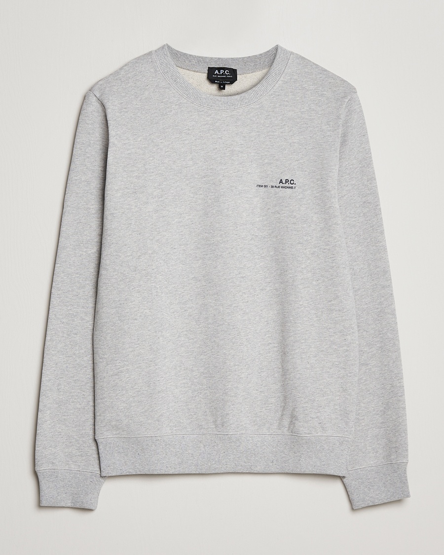 Herr | | A.P.C. | Item Sweatshirt Heather Grey