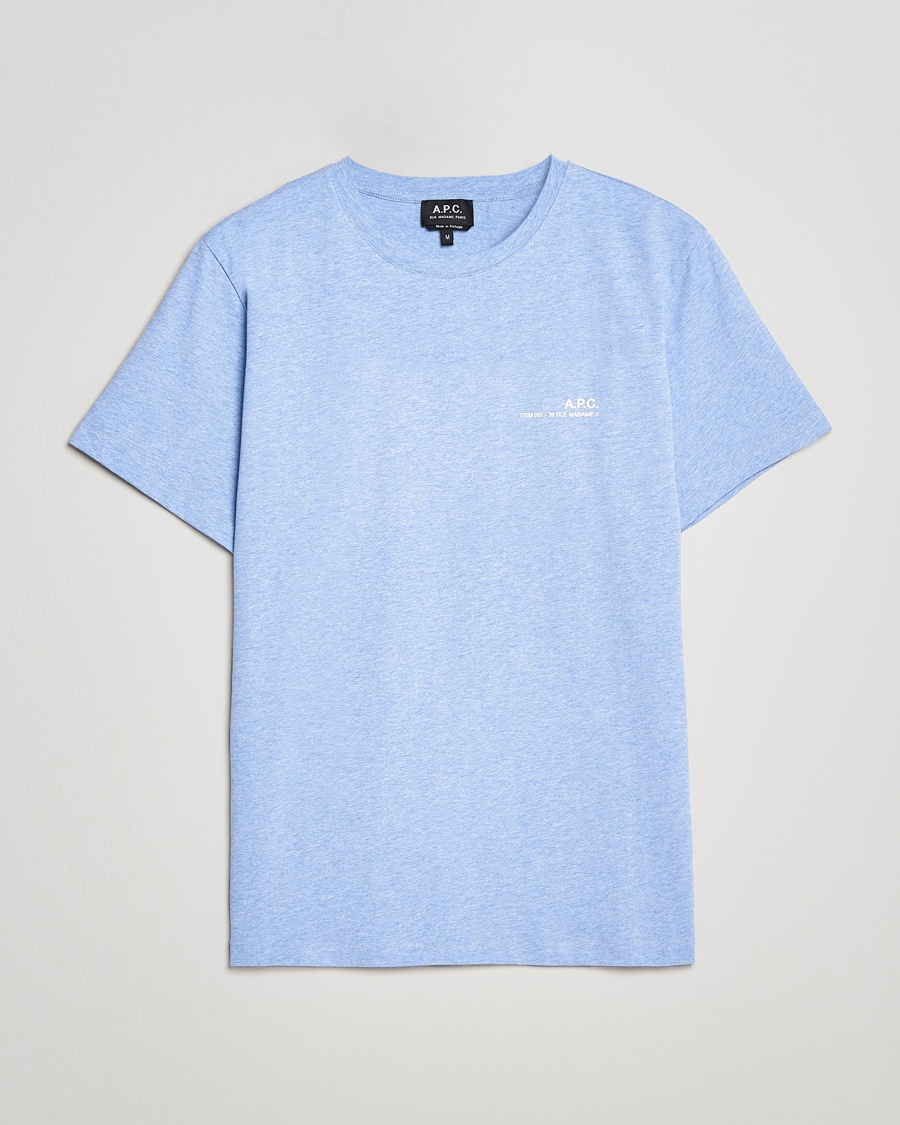 Herr | | A.P.C. | Item T-Shirt Bleu Ciel