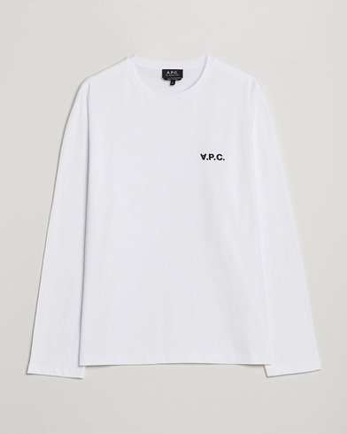 Herr | Långärmade t-shirts | A.P.C. | VPC Long Sleeve T-Shirt White
