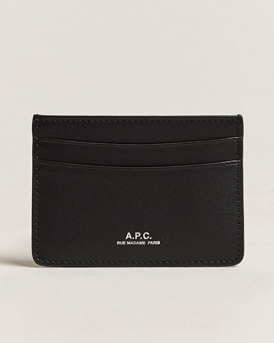 Herr | Korthållare | A.P.C. | Calf Leather Card Holder Black