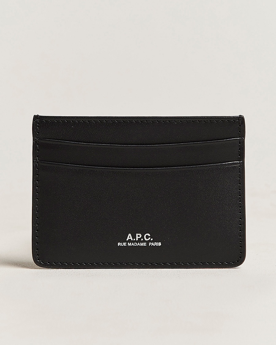 A.P.C. A.P.C.Calf Leather Card HolderBlack – Svart