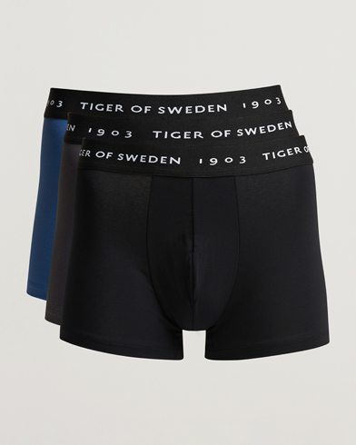Herr | Briefs | Tiger of Sweden | Hermod 3-Pack Organic Cotton Trunck Blue Black