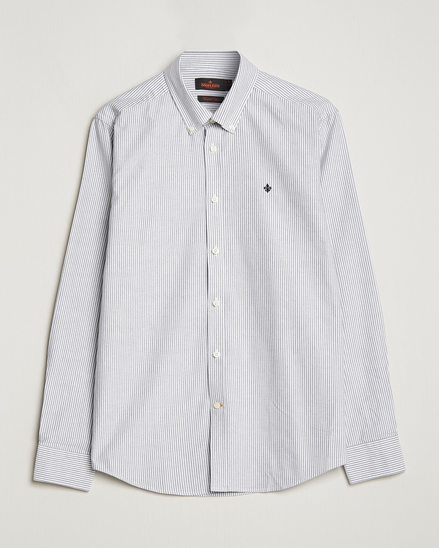 Herr | Skjortor | Morris | Douglas Striped Oxford Blue