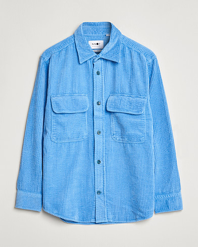 Herr | Overshirts | NN07 | Folmer Corduroy Shirt Cobalt Blue