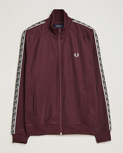 Herr | Full-zip | Fred Perry | Taped Track Jacket Oxblood