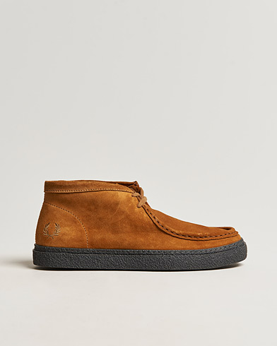 Herr | Chukka Boots | Fred Perry | Dawson Mid Suede Nut Flake