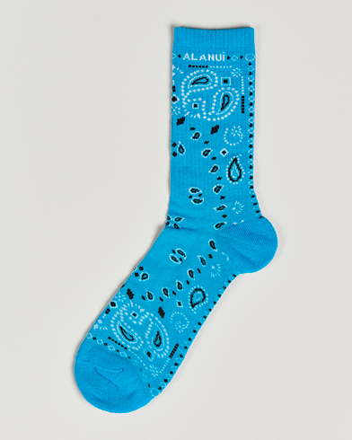 Herr |  | Alanui | Bandana Socks Light Blue