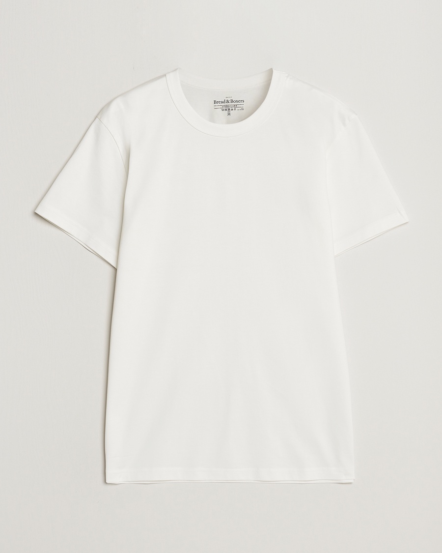 Herr | Bread & Boxers | Bread & Boxers | Pima Cotton Crew Neck T-Shirt Ivory