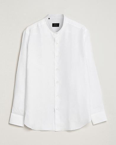 Herr | Linneavdelningen | Brioni | Linen Guru Collar Shirt White