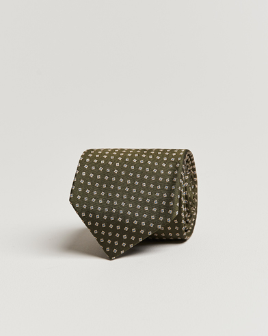 Herr |  | Brioni | Printed Silk Tie Green