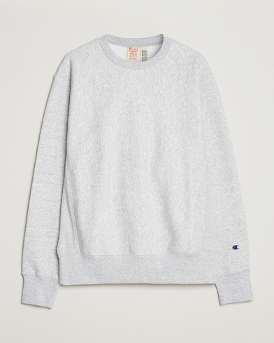 Herr | Grå Sweatshirts | Champion | Reverse Weave Soft Fleece Sweatshirt Grey Melange