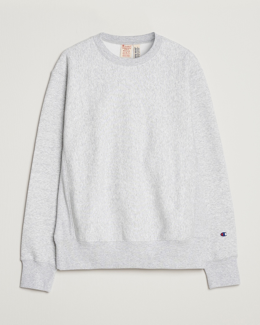 Herr | | Champion | Reverse Weave Soft Fleece Sweatshirt Grey Melange