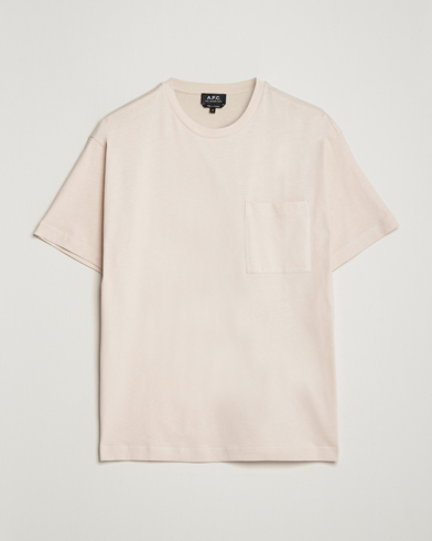 Herr |  | A.P.C. | Short Sleeve Pocket T-Shirt Ecru