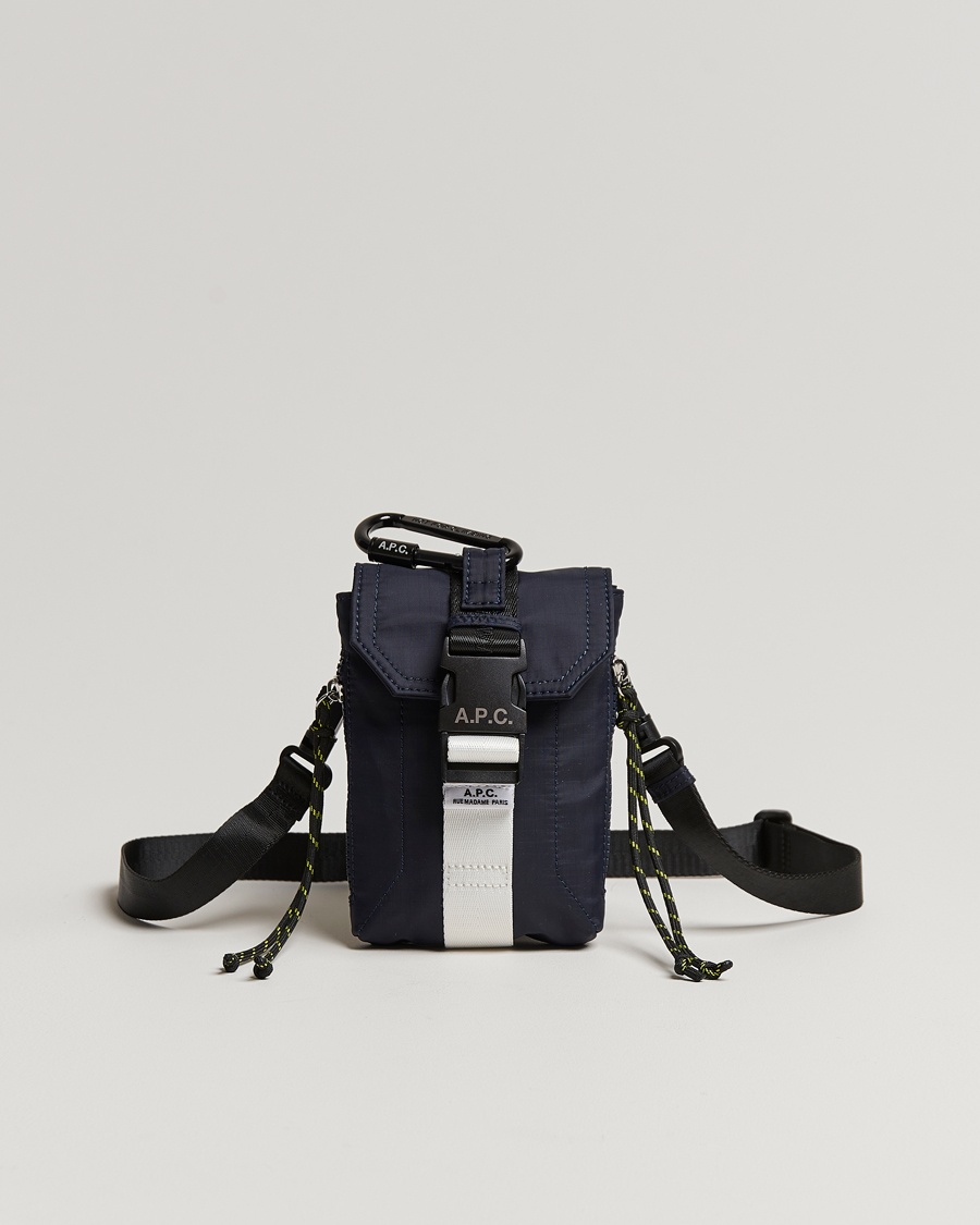 Herr | Axelremsväskor | A.P.C. | Trek Crossbody Pouch Dark Navy