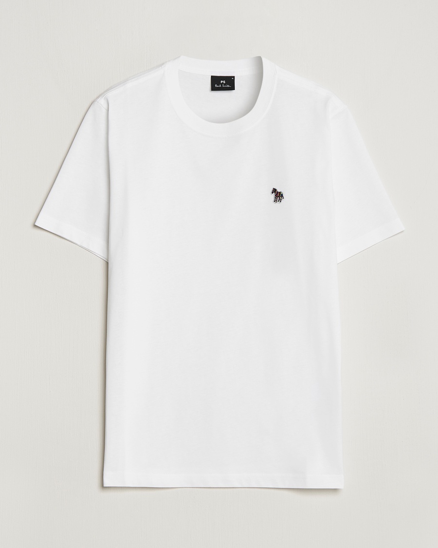 PS Paul Smith Organic Cotton Zebra T-Shirt White