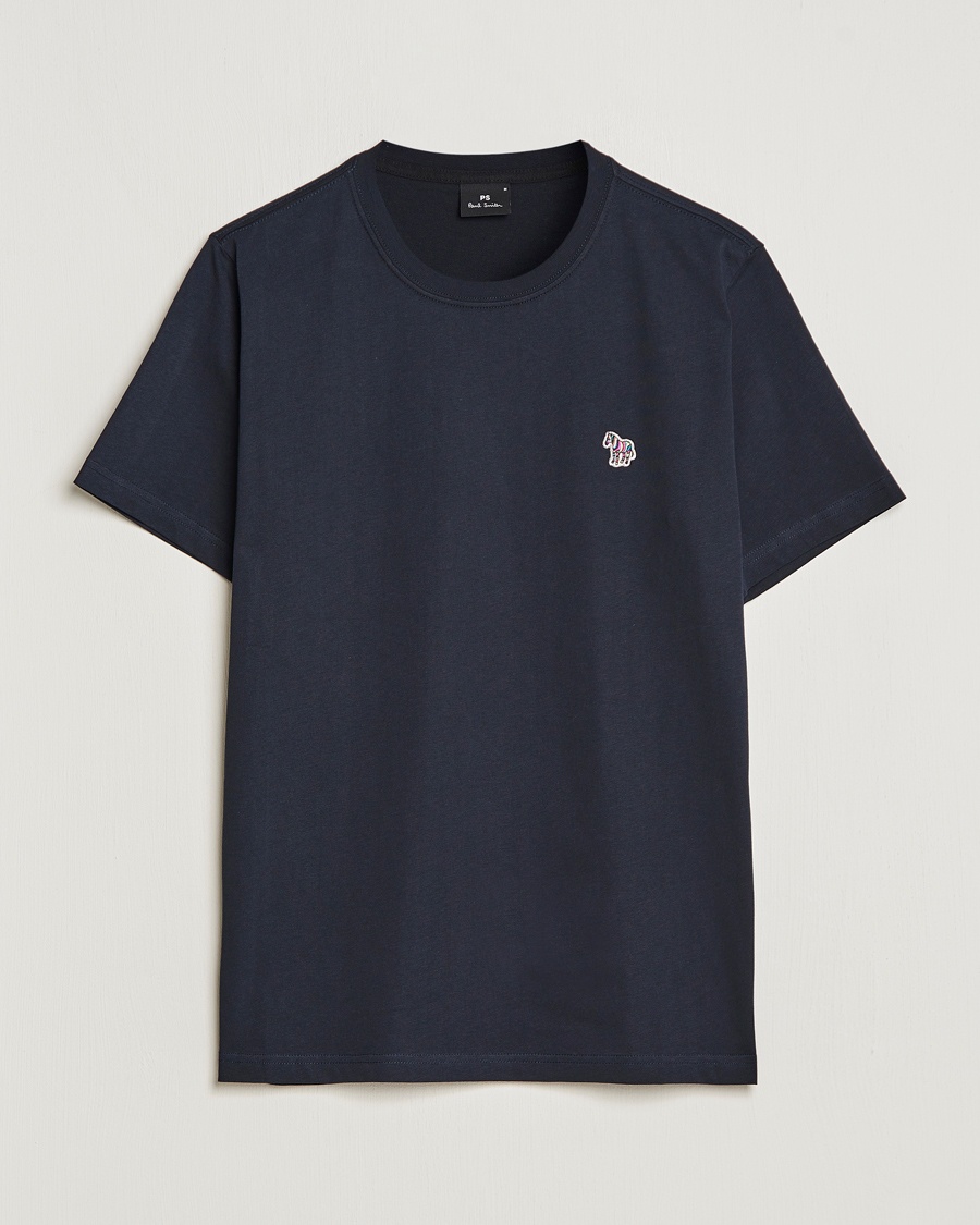 PS Paul Smith Organic Cotton Zebra T-Shirt Navy