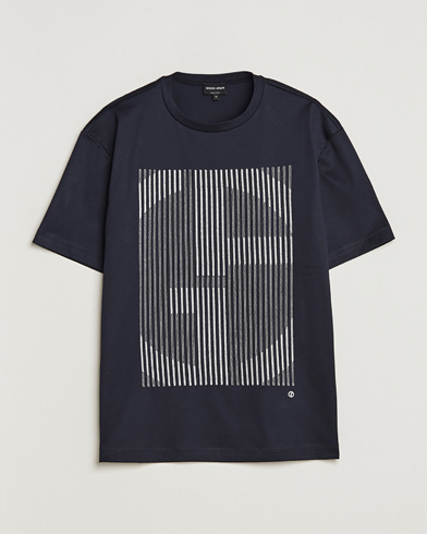 Herr | Giorgio Armani | Giorgio Armani | Abstract Logo T-Shirt Navy
