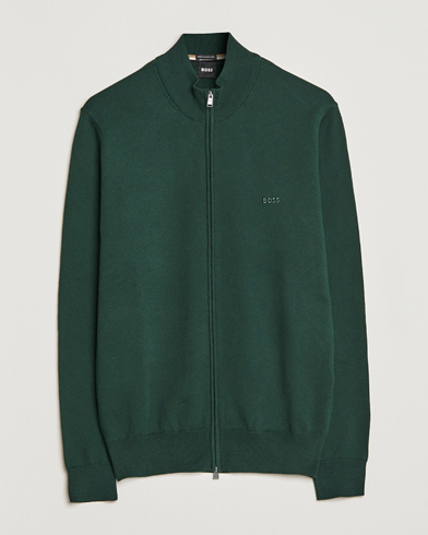 Herr |  | BOSS | Palano Knitted Full-Zip Open Green