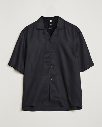 Herr | Kortärmade skjortor | BOSS BLACK | Lars Resort Collar Short Sleeve Black
