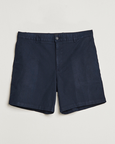 Herr | Chinosshorts | BOSS BLACK | Karlos Cotton/Linen Shorts Dark Blue