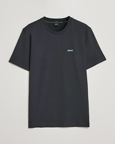 Herr | Active | BOSS GREEN | Logo Crew Neck T-Shirt Dark Blue