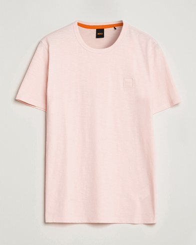 Herr | BOSS ORANGE | BOSS ORANGE | Tegood Slub Crew Neck T-Shirt Open Pink