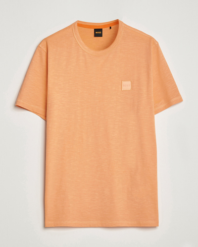 Herr | BOSS | BOSS Casual | Tegood Slub Crew Neck T-Shirt Pastel Orange