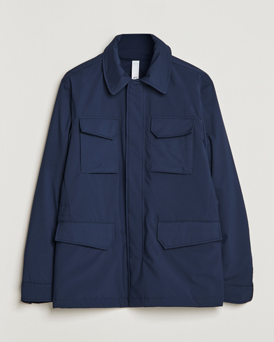 Herr | Field jackets | Slowear | Nylon Field Jacket Navy
