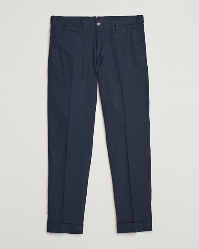 Herr |  | J.Lindeberg | Grant Stretch Cotton/Linen Trousers Navy