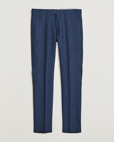 Herr | Linnebyxor | J.Lindeberg | Grant Super Linen Trousers Blue Indigo