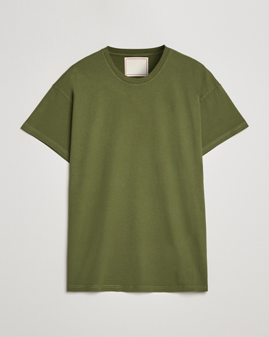 Herr | Jeanerica | Jeanerica | Marcel Crew Neck T-Shirt Army Green