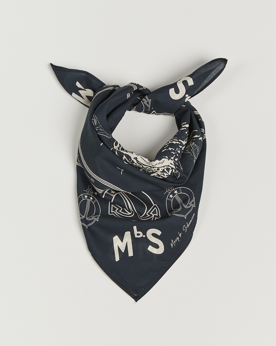 Herr | Accessoarer | Merz b. Schwanen | Cotton Bandana Charcoal