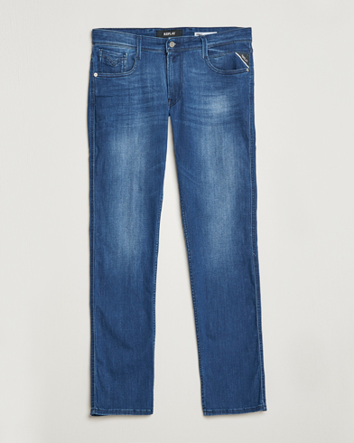 Herr | Blå jeans | Replay | Anbass Powerstretch Jeans Medium Blue