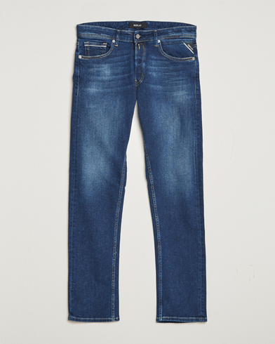 Herr | Jeans | Replay | Grover Straight Fit Stretch Jeans Dark Blue