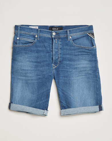 Herr | Shorts | Replay | RBJ901 Hyperflex Denim Shorts Medium Blue