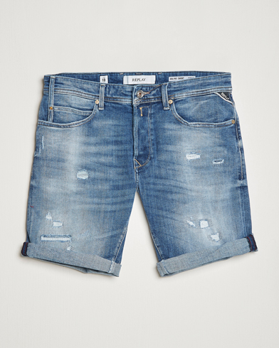 Herr | Jeansshorts | Replay | RBJ901 Stretch 5 Year Wash Denim Shorts Medium Blue