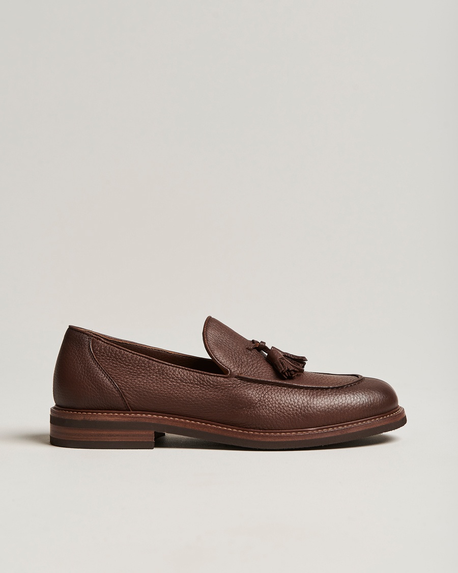Herr | | Brunello Cucinelli | Deerskin Tassel Loafer Tobacco