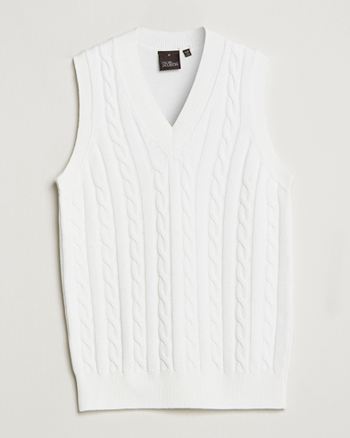 Herr |  | Oscar Jacobson | Lucas Cable Knitted Vest White